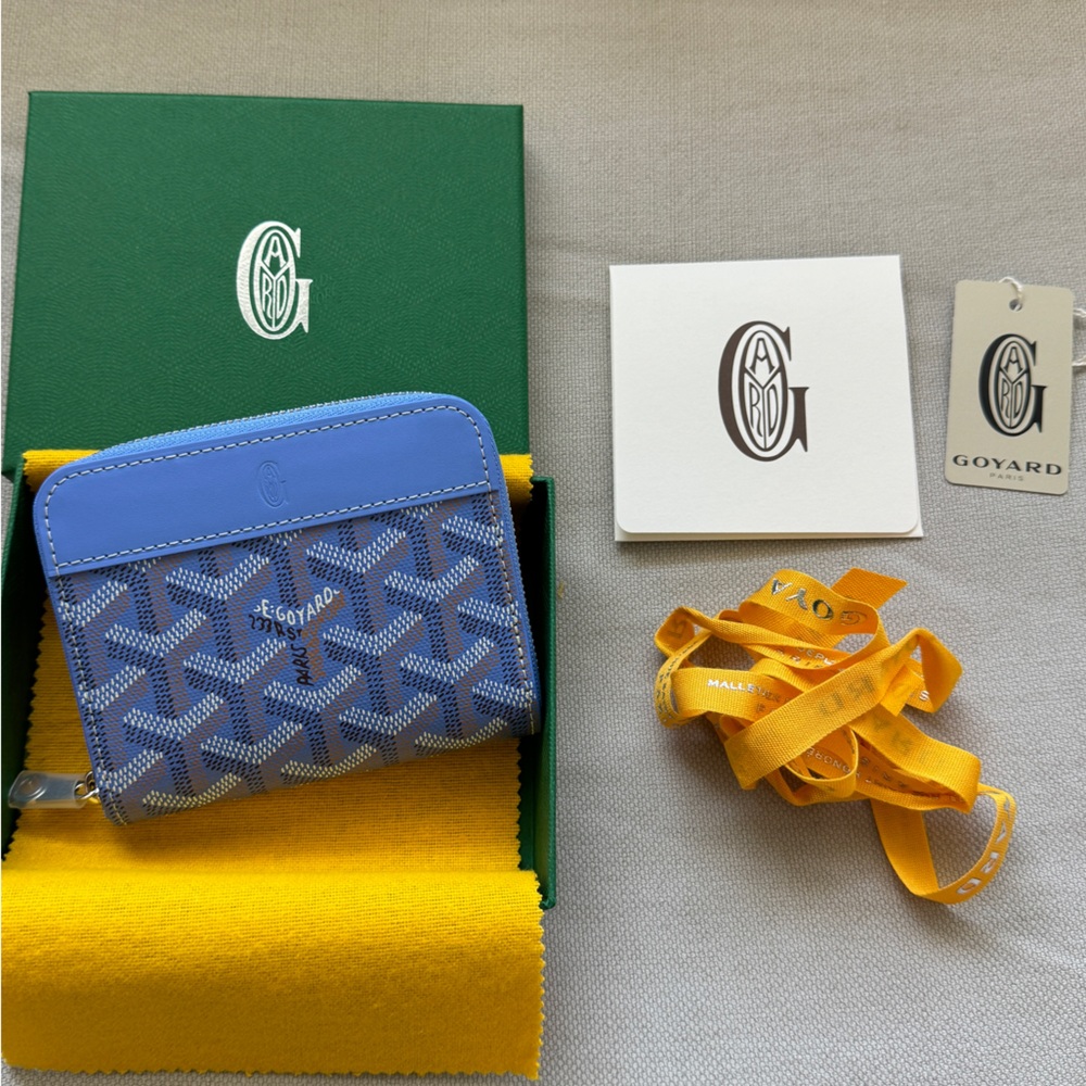NEW RARE💙GOYARD💙2025 Limited Edition Iris Matignon PM Compact Zip Wallet